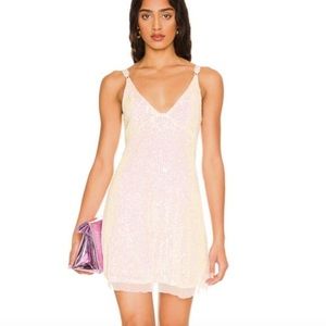 Free People Gold Rush Sequin Mini Dress